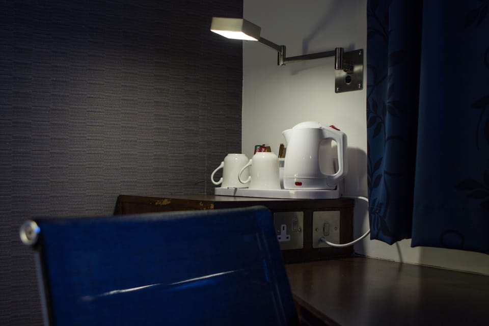 Desk, soundproofing, iron/ironing board, free WiFi