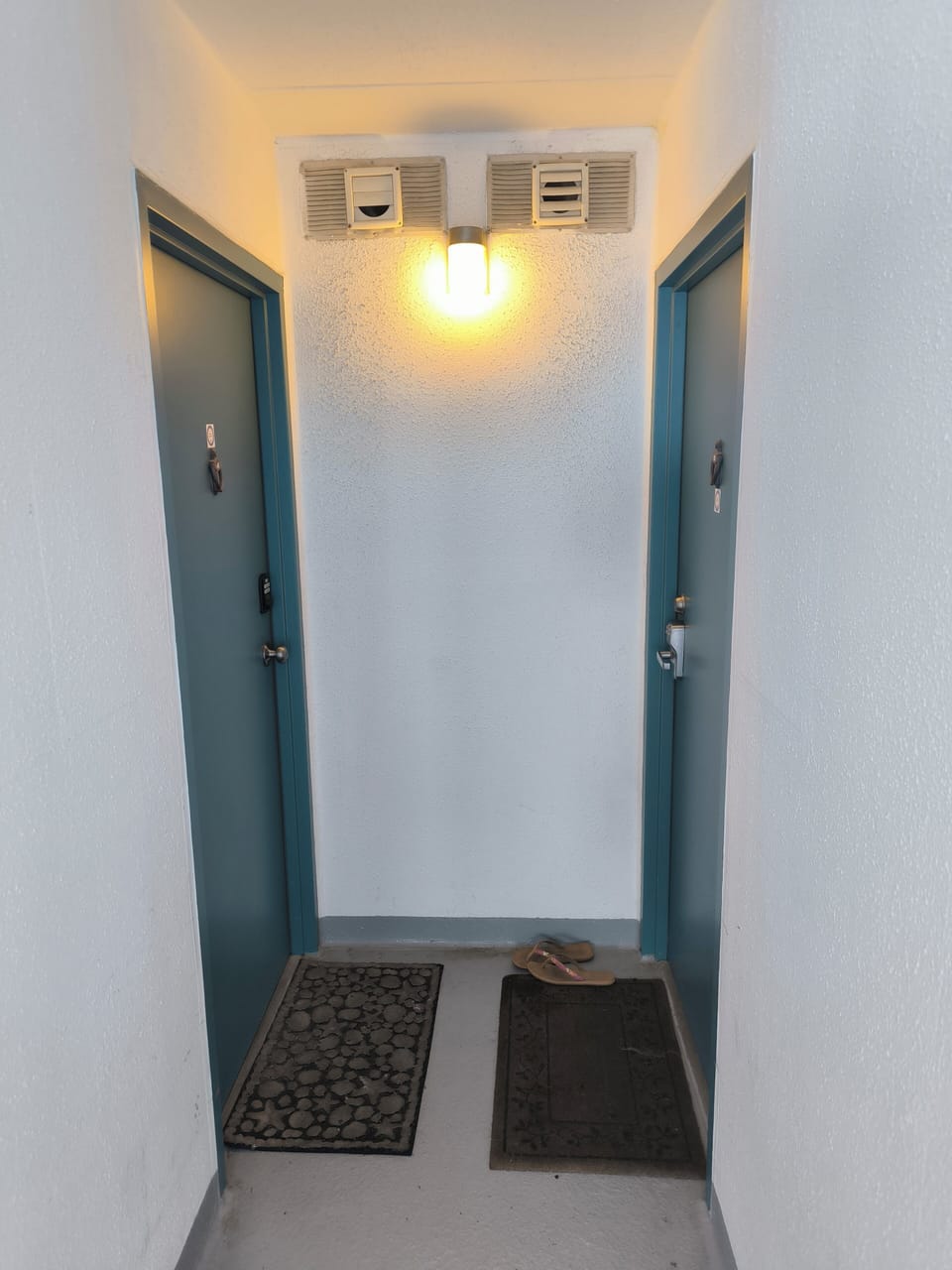 Entry Hall to Condo Front Door on Right.