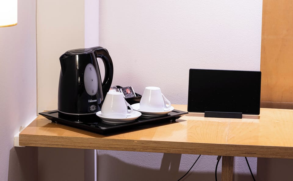 In-room safe, desk, laptop workspace, soundproofing