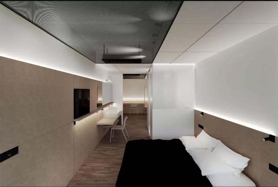 In-room safe, desk, laptop workspace, soundproofing