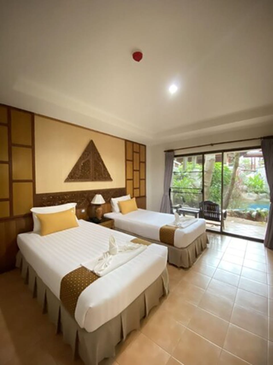Room, 2 Twin Beds, Pool View | Premium bedding, Select Comfort beds, desk, blackout drapes