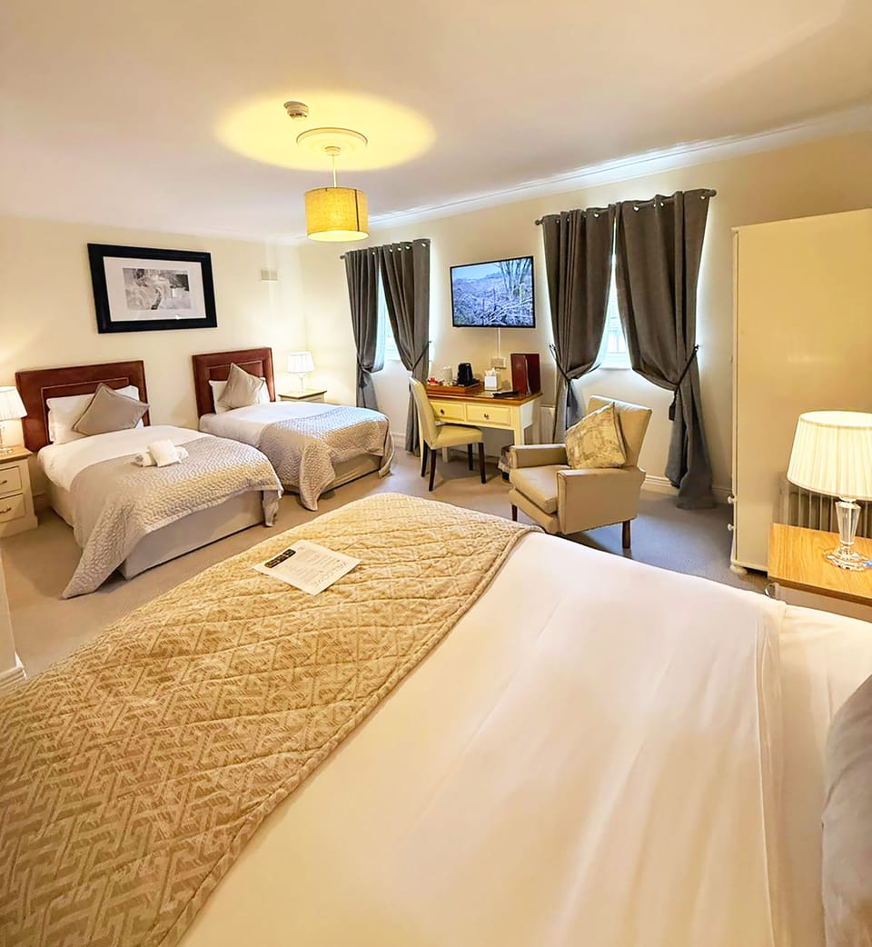 Premium bedding, down comforters, in-room safe, desk