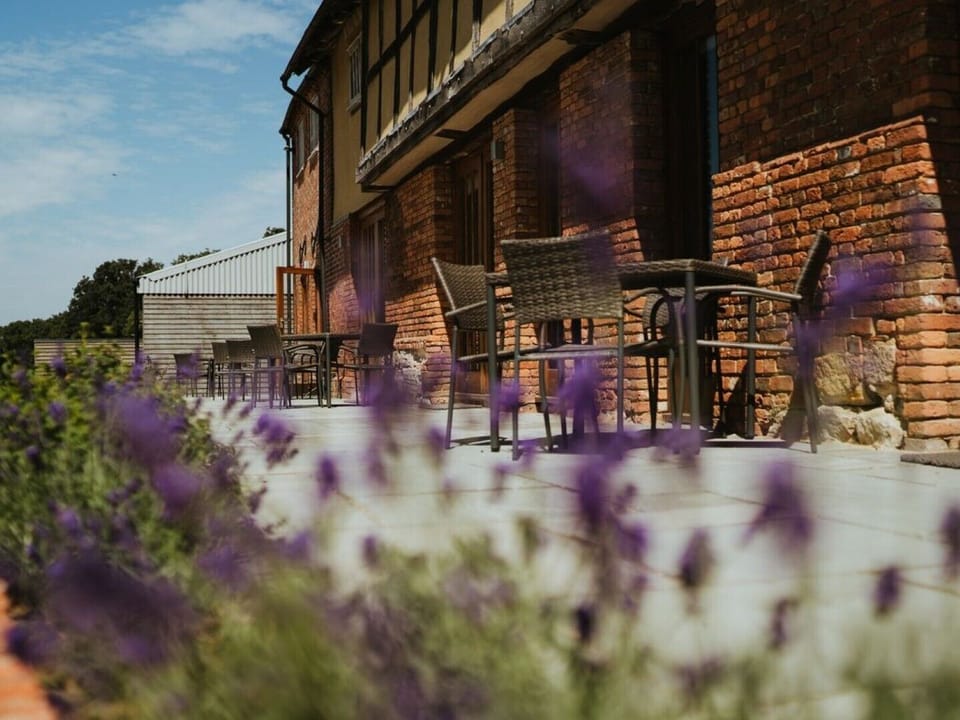 Terrace outside the cottages - each has their own area (Natalie D Photography)
