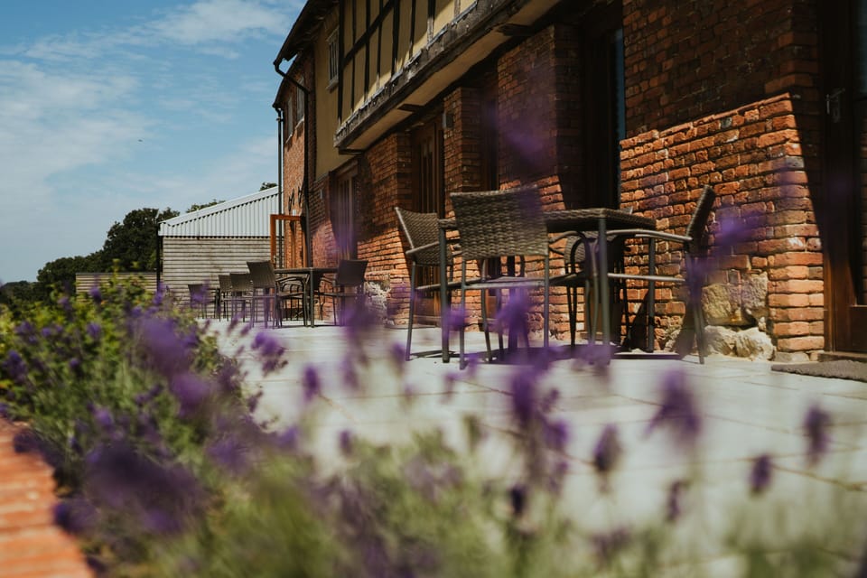 Terrace outside the cottage - each has their own area (Natalie D Photography)