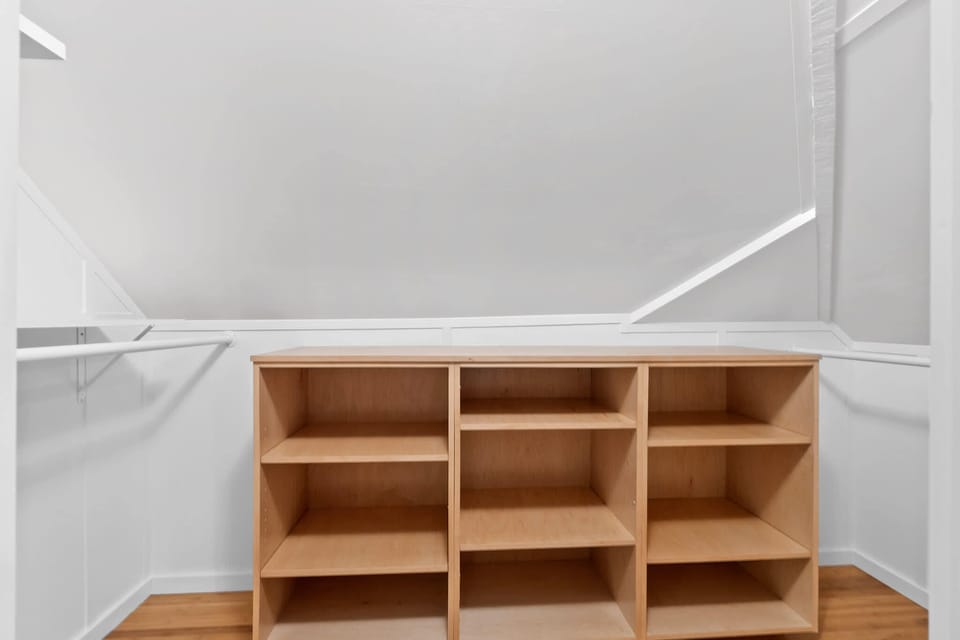 Large closet in upstairs bedroom