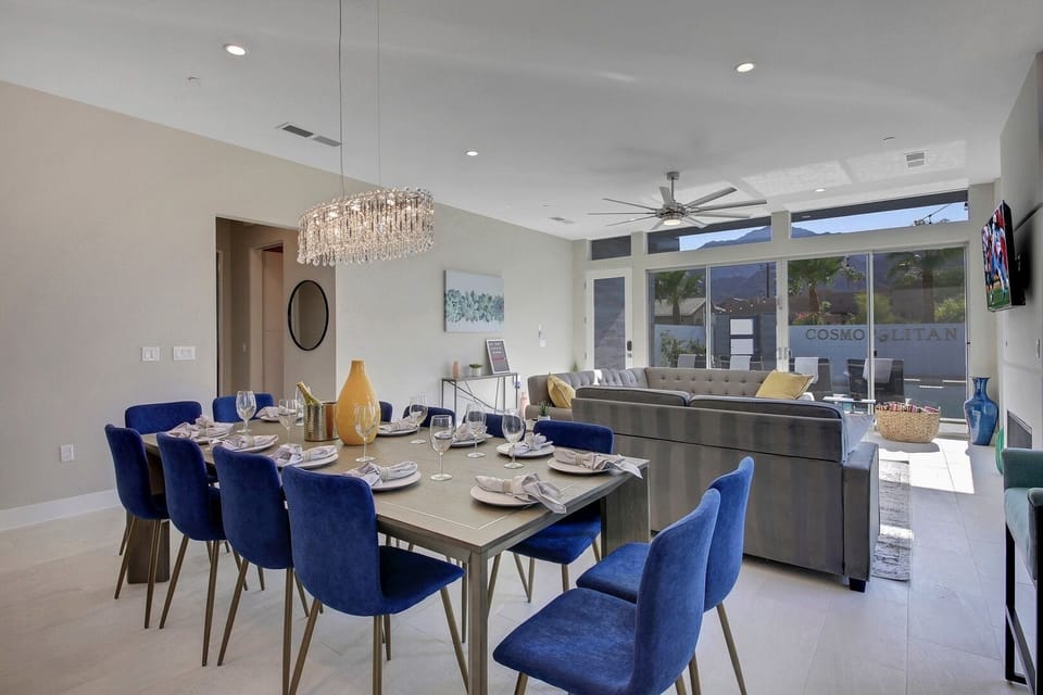 This beautiful dinning room has room for 12!