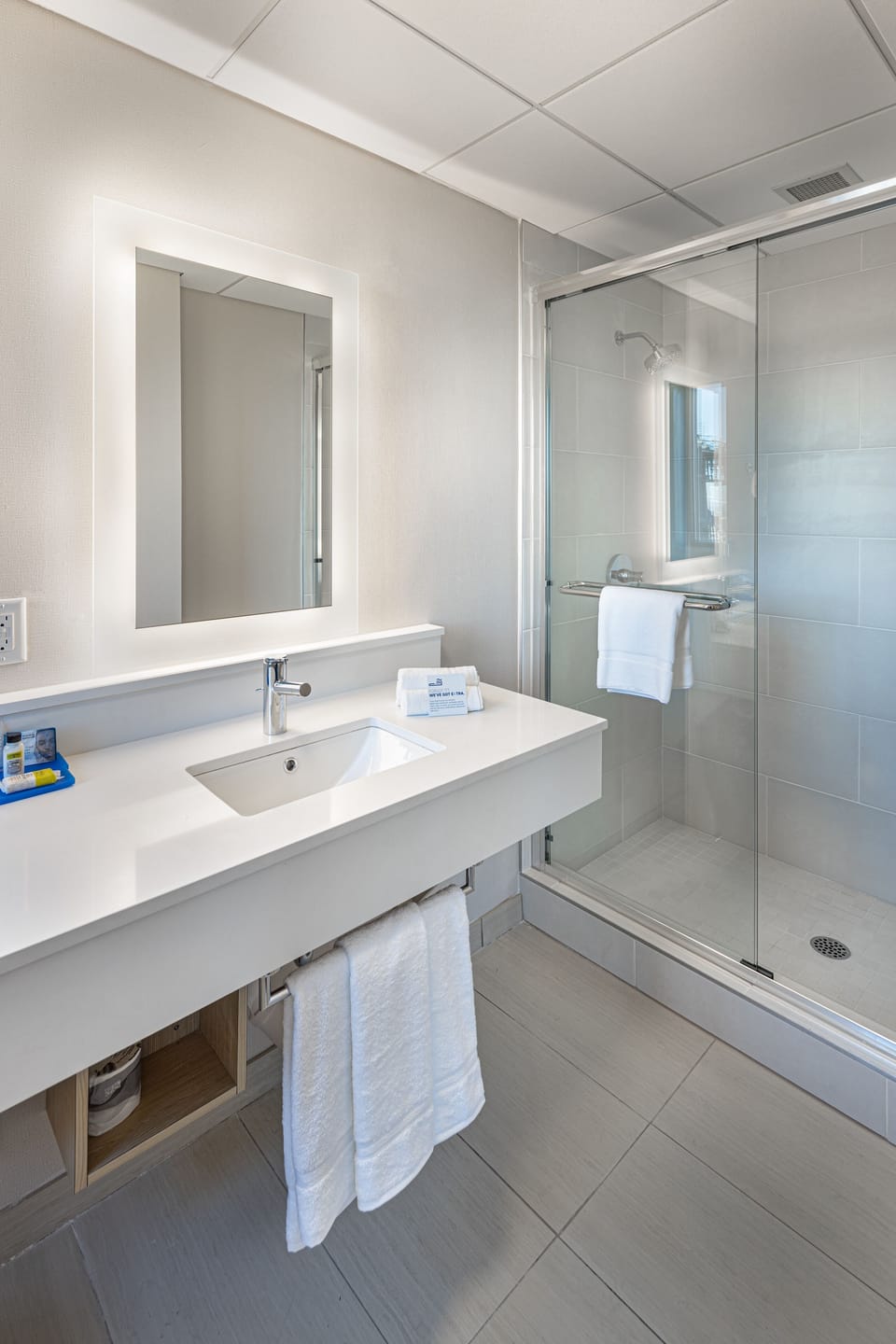 Free toiletries, hair dryer, towels