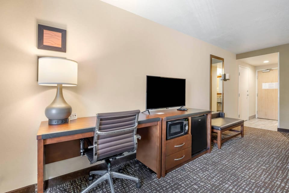Suite, 1 King Bed with Sofa bed, Non Smoking | Desk, blackout drapes, iron/ironing board, free cribs/infant beds