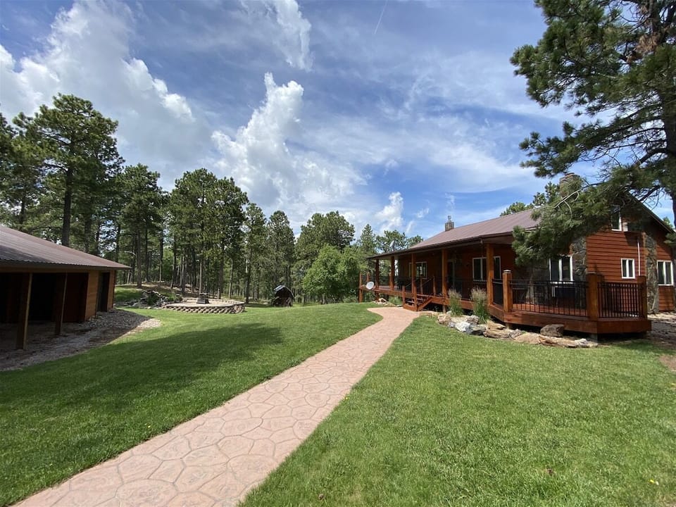 Awesome yard with firepit, great view of Terry Peak