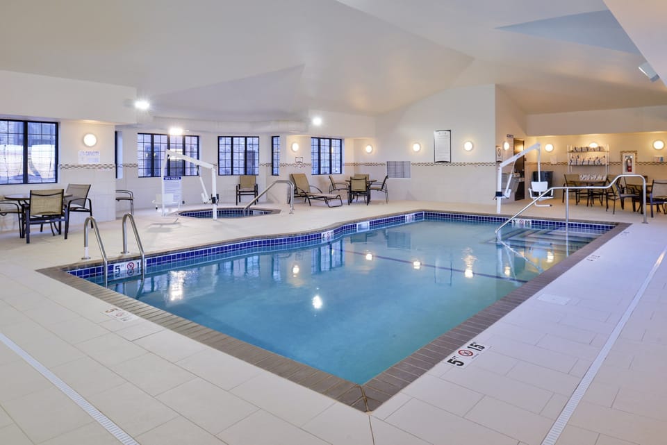 Go for a swim in the shared indoor pool.
