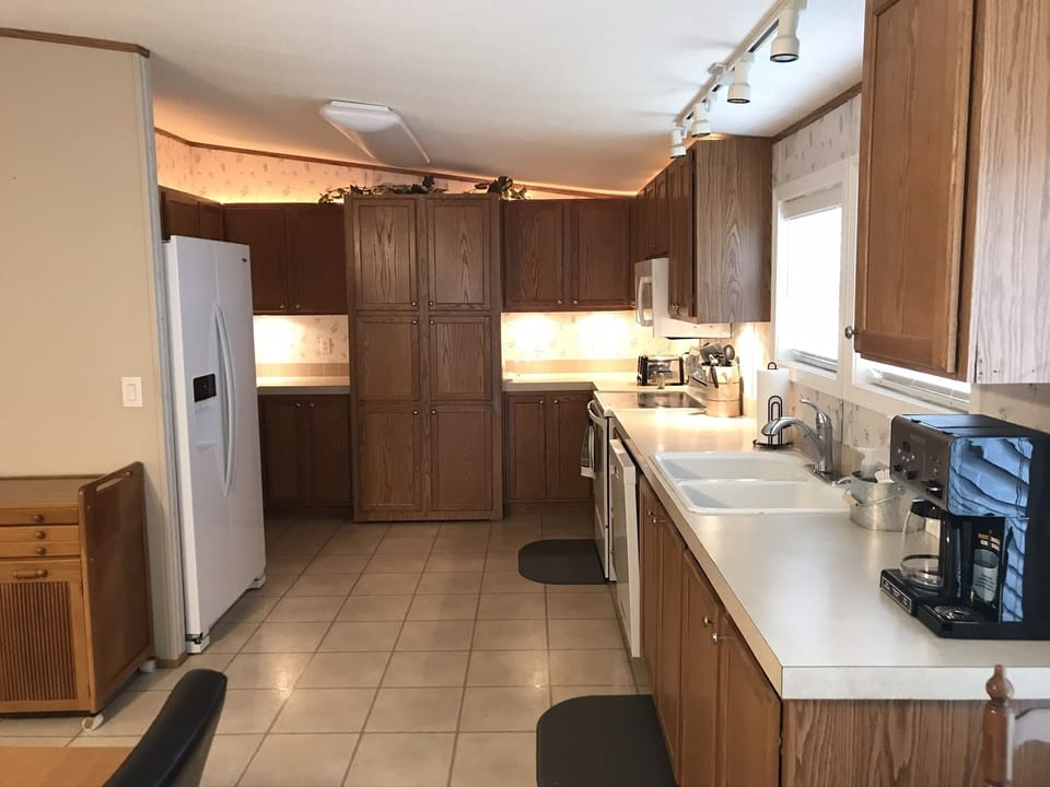 Spacious Kitchen with added lighting