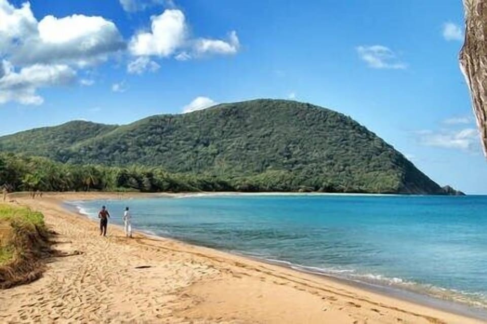 Grande Anse beach 4 km away