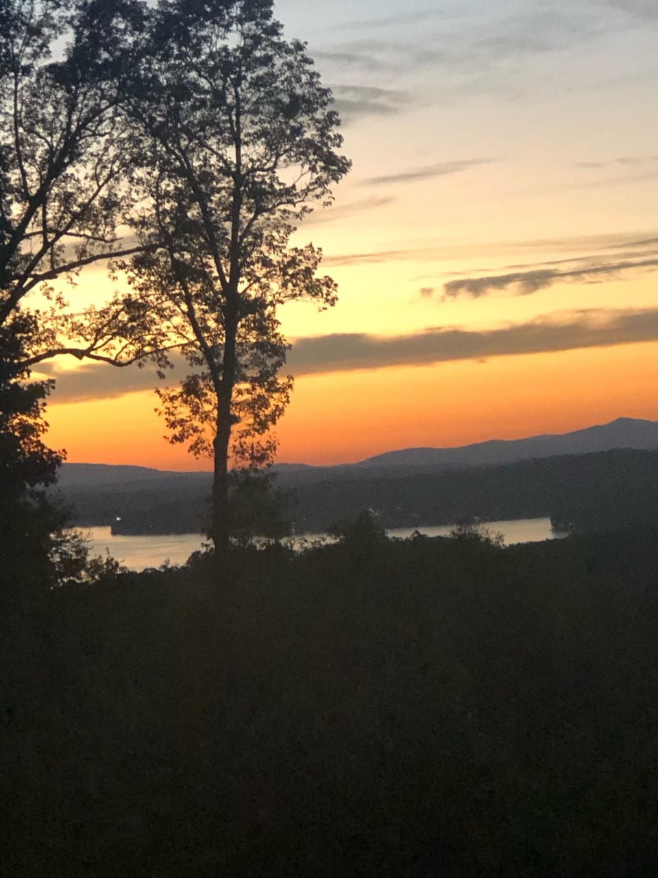Lovely sunset view taken from the back deck. 