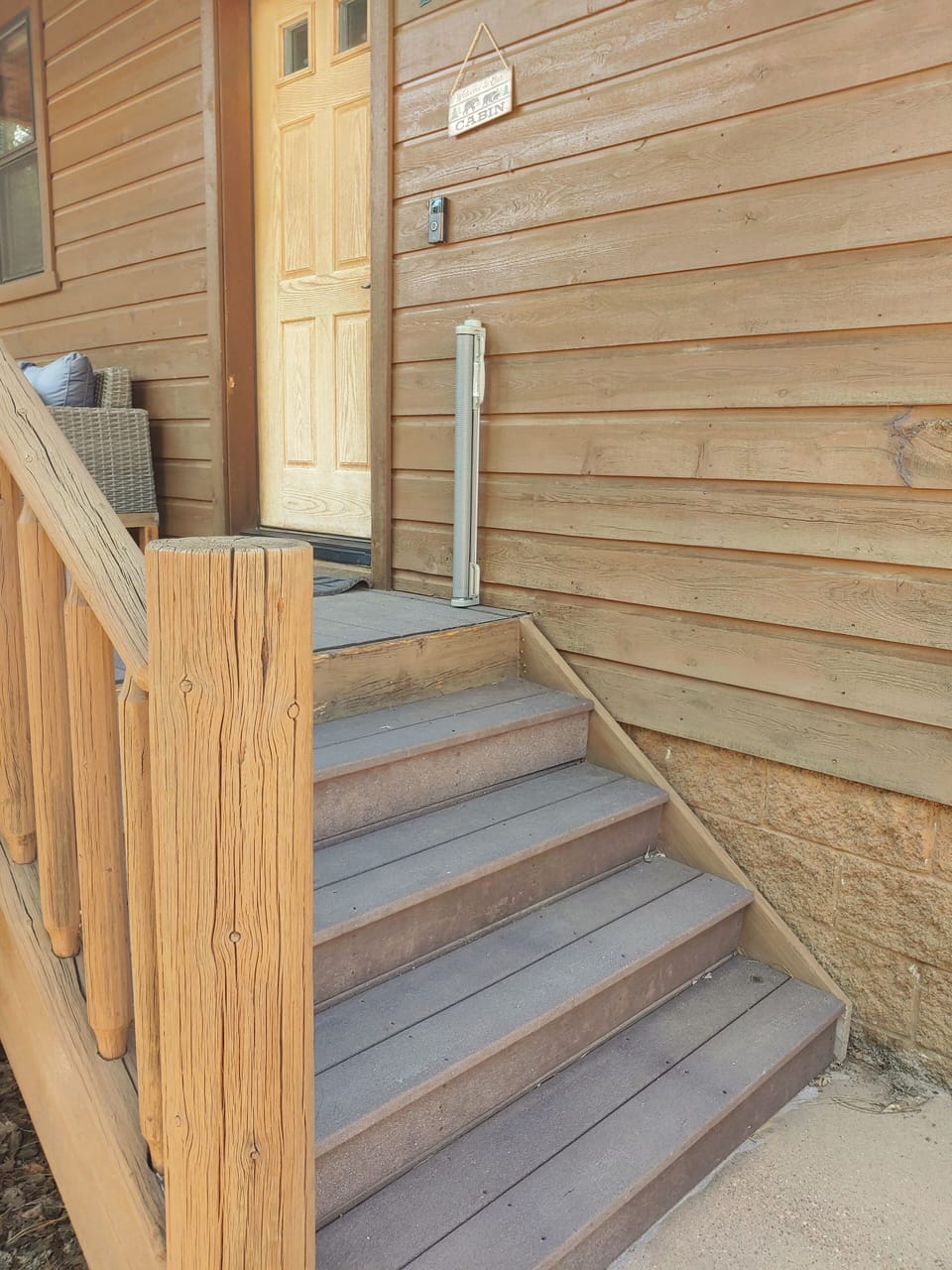 Front steps to entrance