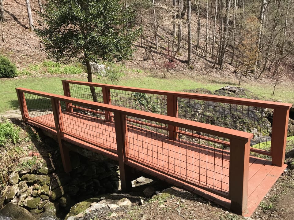 You have to cross the bridge to get to the cabin
