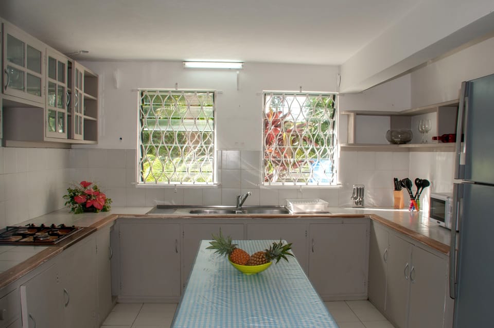 Apartment, 2 Bedrooms (Garden Side) | Private kitchen | Fridge, electric kettle