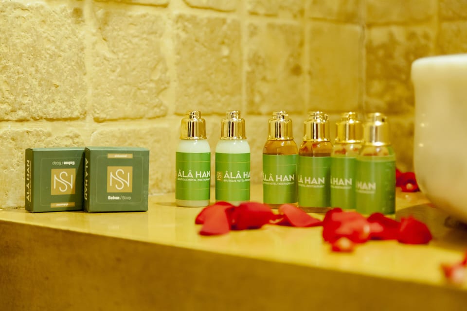 Shower, free toiletries, hair dryer, bathrobes