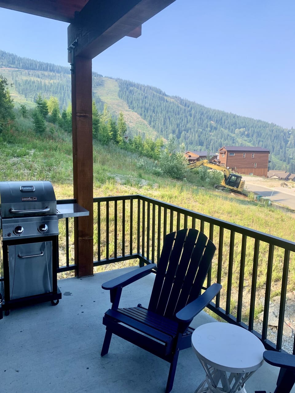 Grill with views on deck