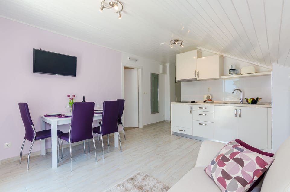 Living room with kitchen