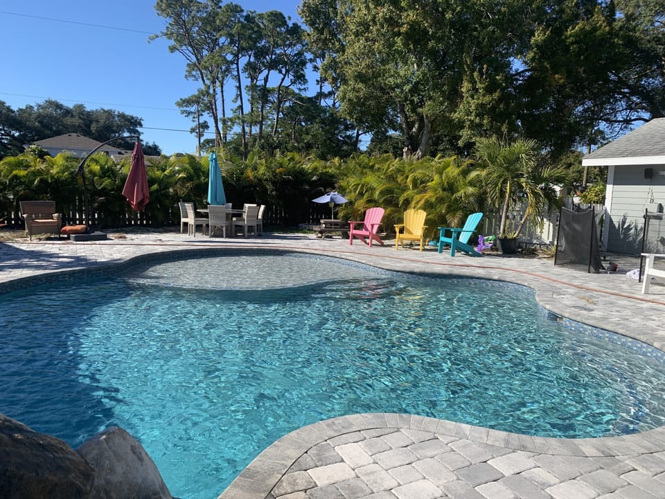 Community pool with 3 other vacation rental homes.