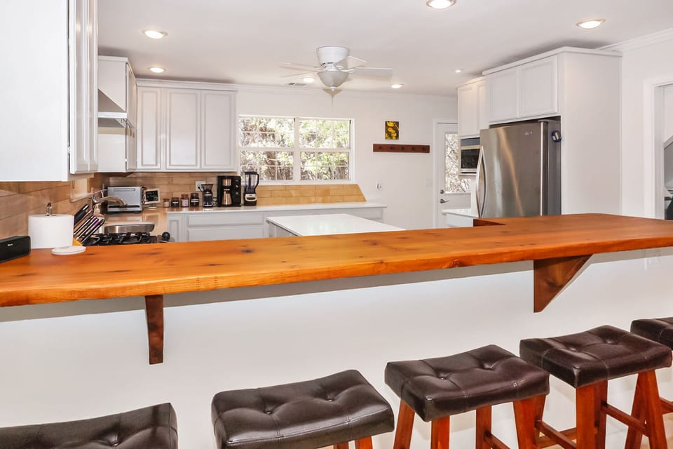 Kitchen with stainless appliances