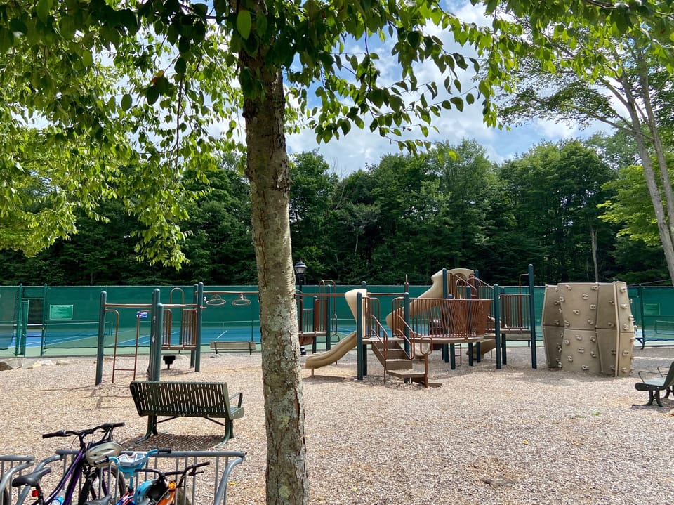 The Clubhouse is a short walk from our cabin! 