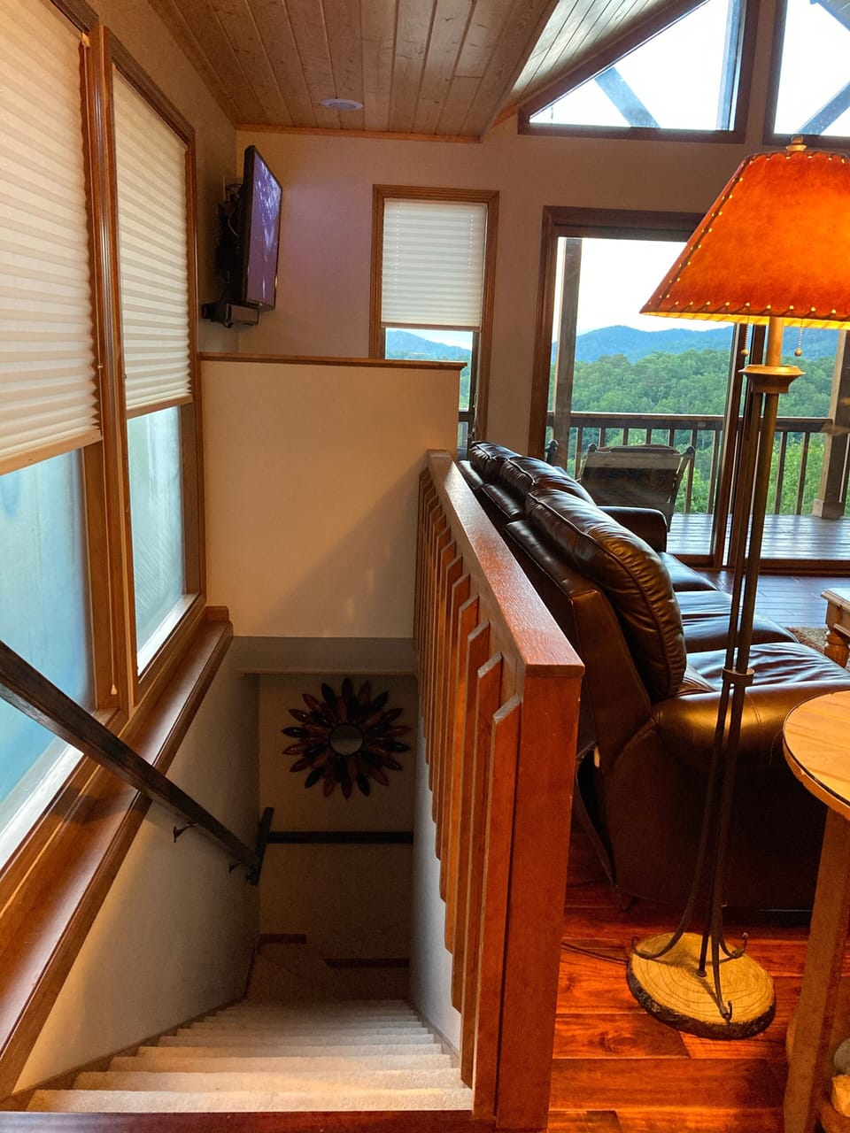 The lower level contains bunks and more sleeping, perfect for kids!