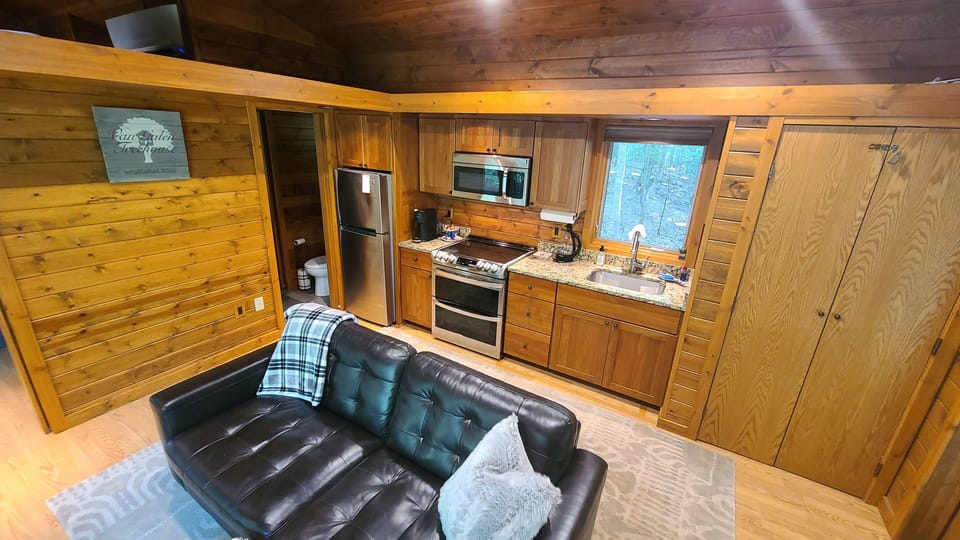 Kitchenette and living area