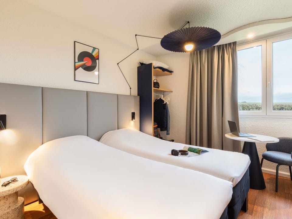Standard Room, 2 Twin Beds | Desk, soundproofing, iron/ironing board (on request), cribs (free)