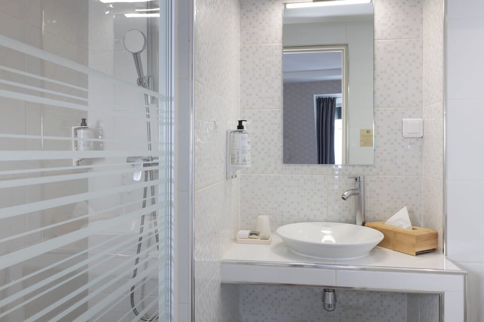Superior Room | Bathroom | Shower, free toiletries, hair dryer, towels