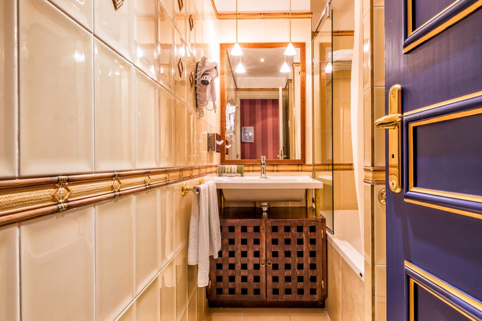 Deluxe Room | Bathroom | Free toiletries, hair dryer, bidet, towels