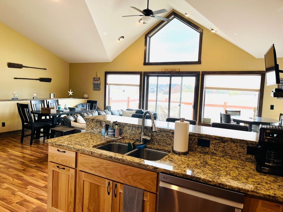 Kitchen looking out