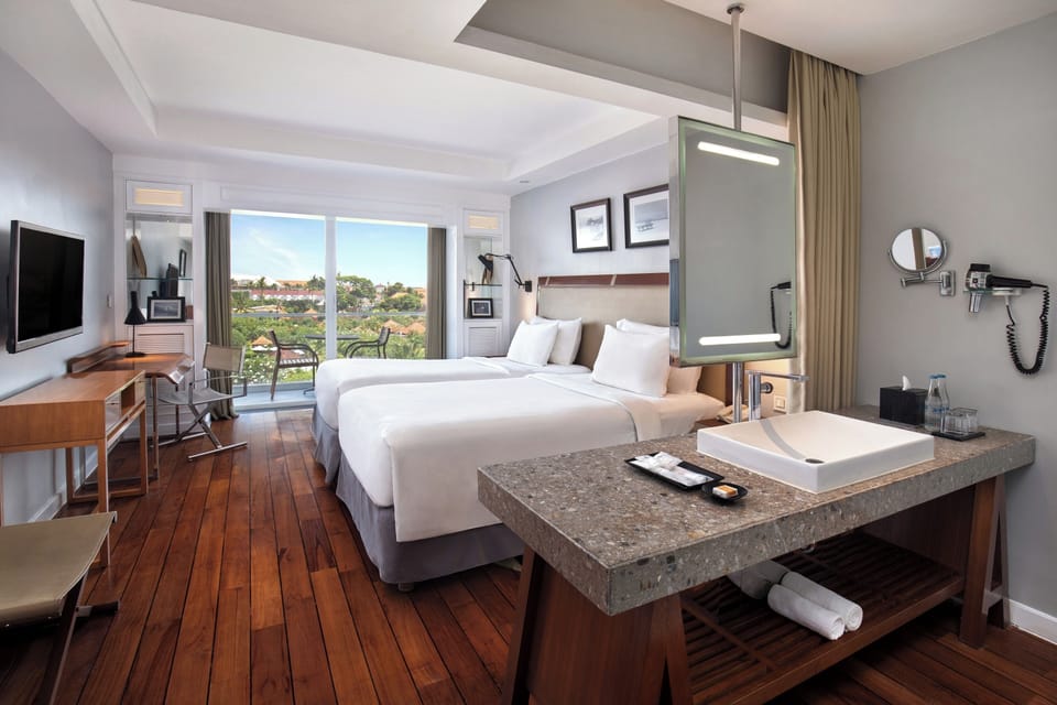 Deluxe Twin Room, 2 Twin Beds, Balcony | View from room