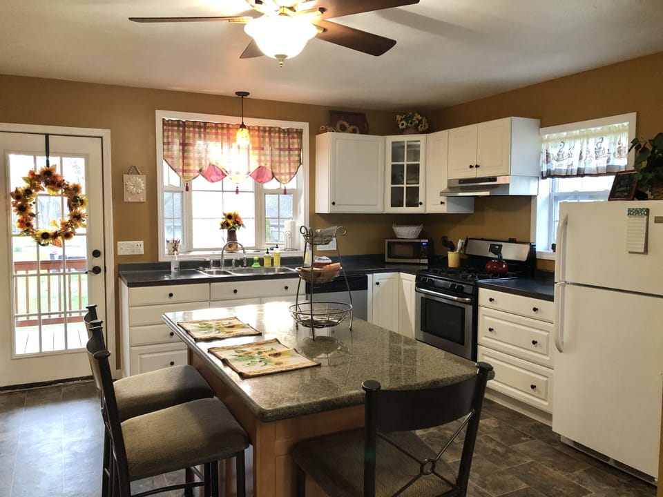 Fully stocked kitchen with plenty of counter space