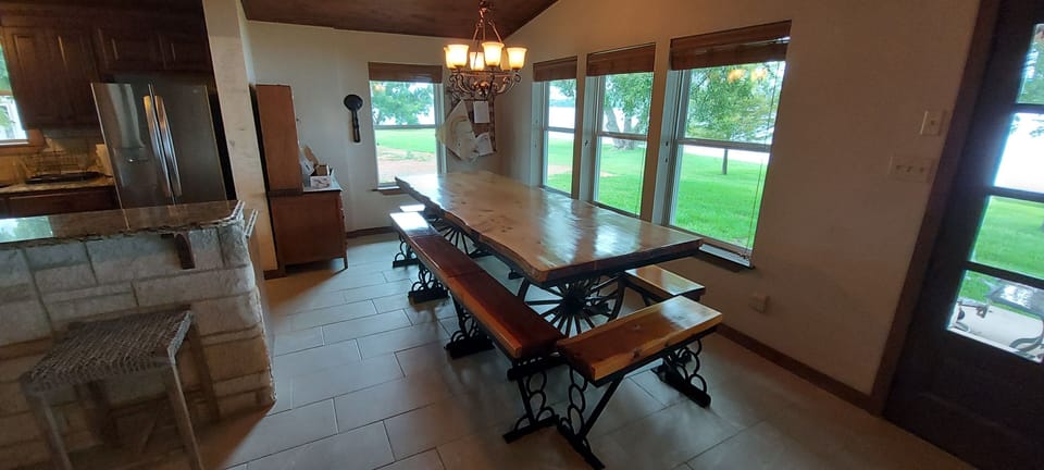 Large dining table