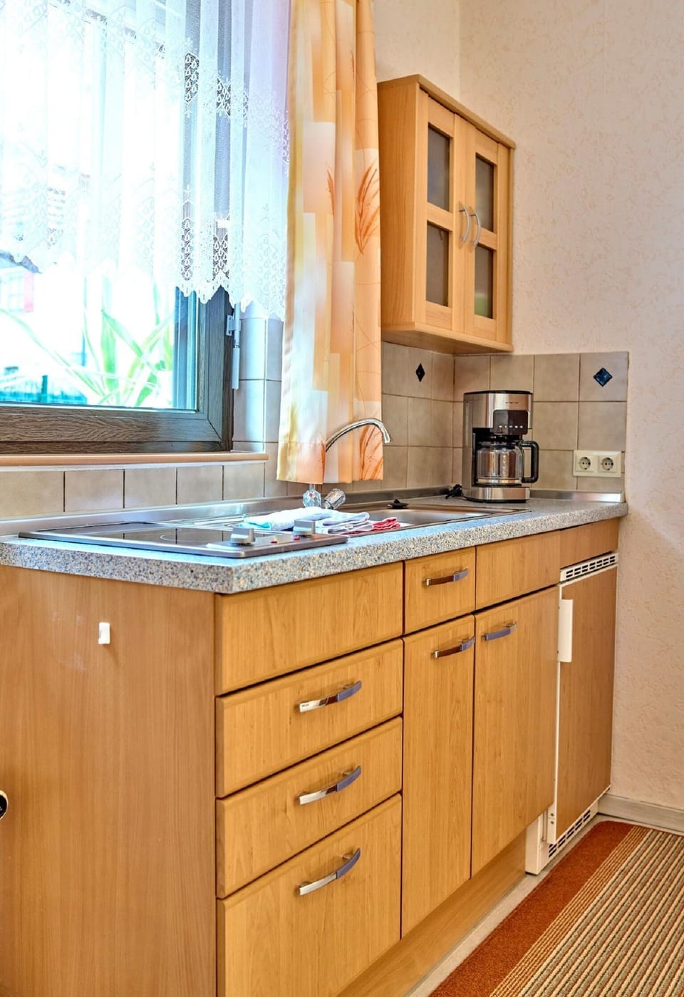 Condo, 1 Bedroom (Sonnenterrasse) | Private kitchen | Fridge, stovetop, coffee/tea maker, toaster