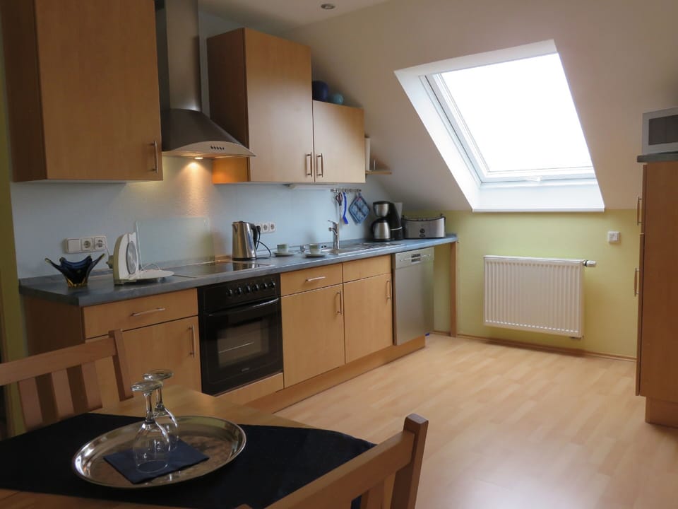Apartment (Churfranken) | Private kitchen | Fridge, microwave, oven, dishwasher