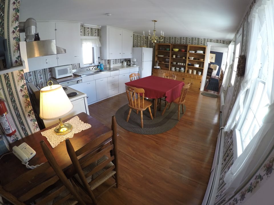 Fully equipped farmhouse kitchen in our 1820's Home.