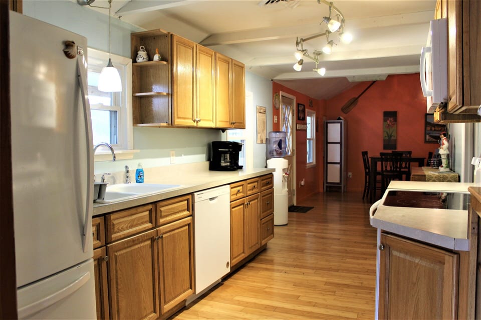 Kitchen from the dining room.