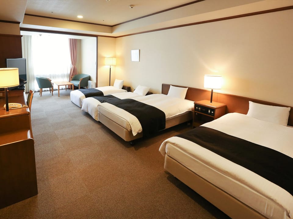 Down comforters, blackout drapes, free WiFi, bed sheets