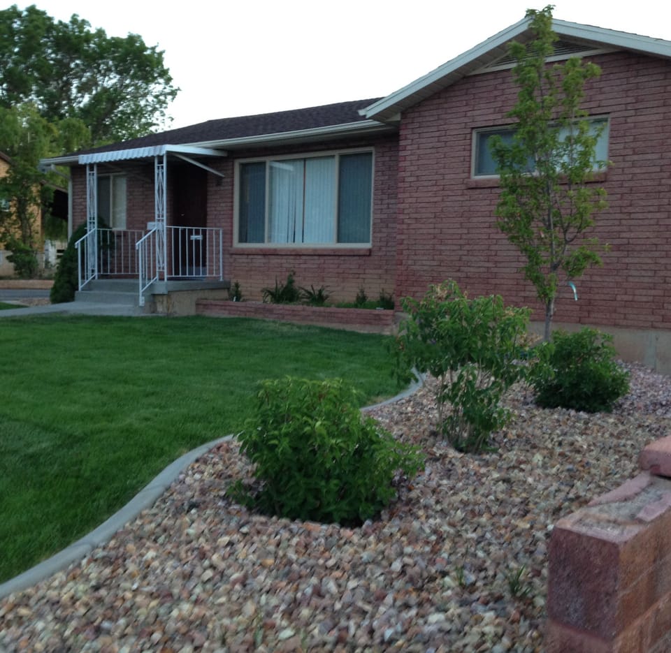 Outside front of home