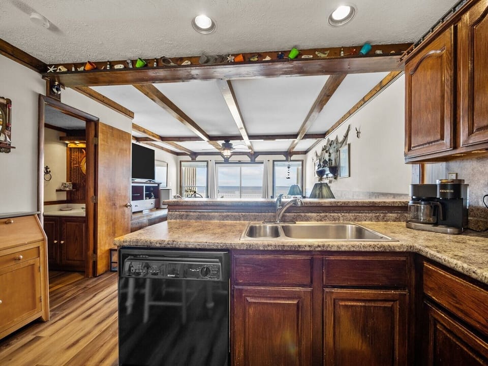 Kitchen with Ocean Views