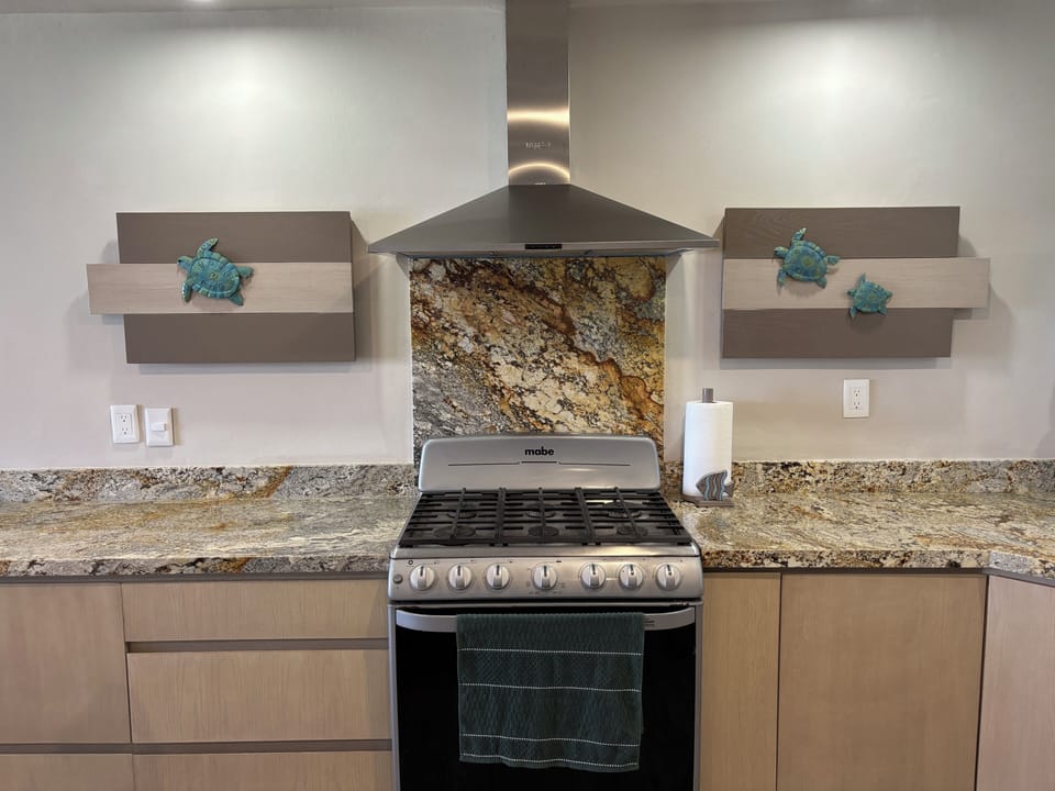 Stove and exhaust fan for cooking during your stay.