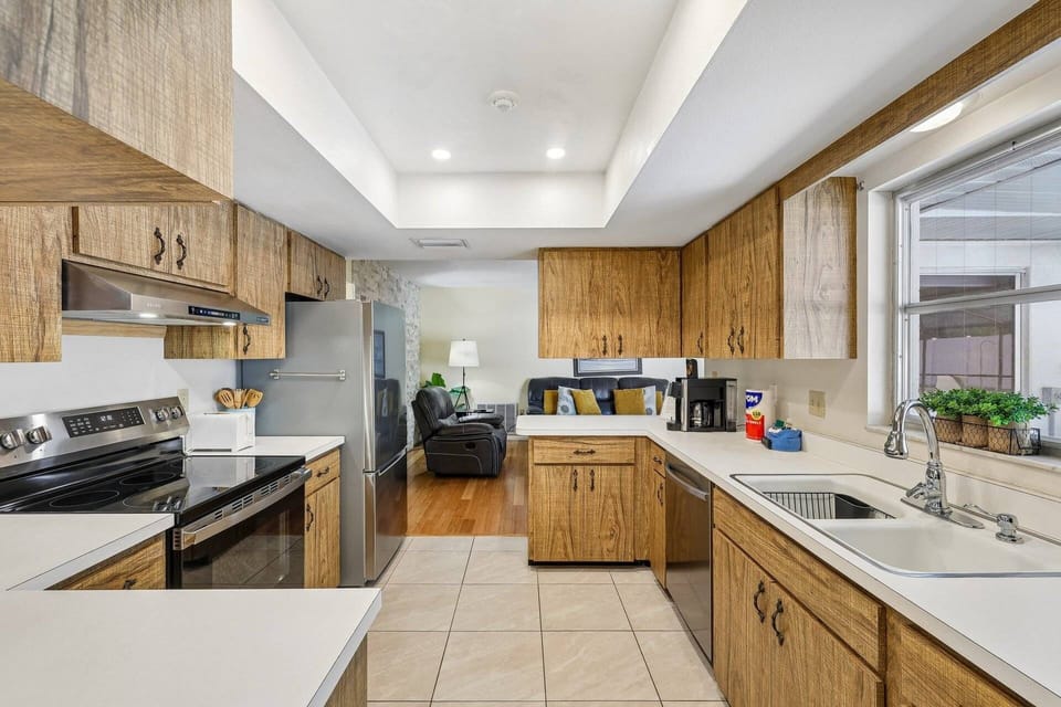 Functional layout with modern appliances and everything needed for extended stays