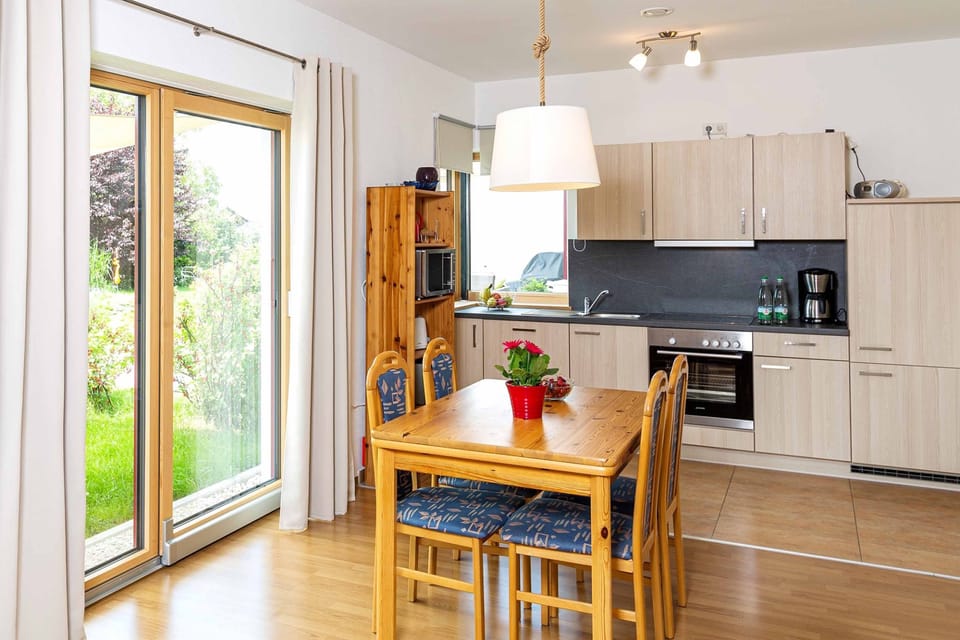 Apartment | Private kitchen | Full-size fridge, microwave, oven, stovetop