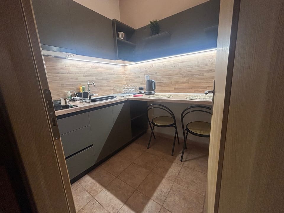 Studio Ground Floor Garden View | Private kitchen | Fridge