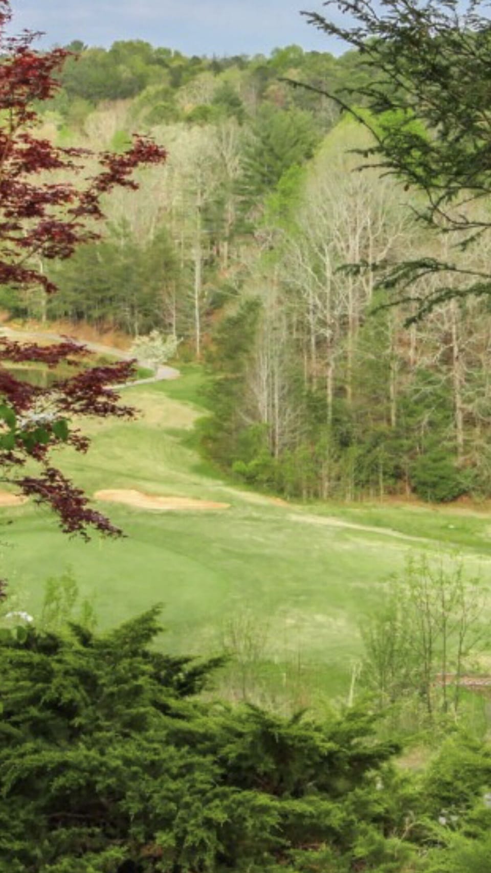 One of the holes at the Innsbruck golf club