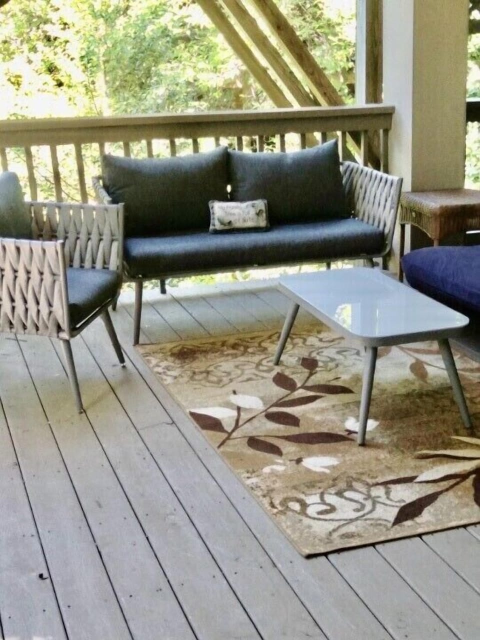 Lower level seating area