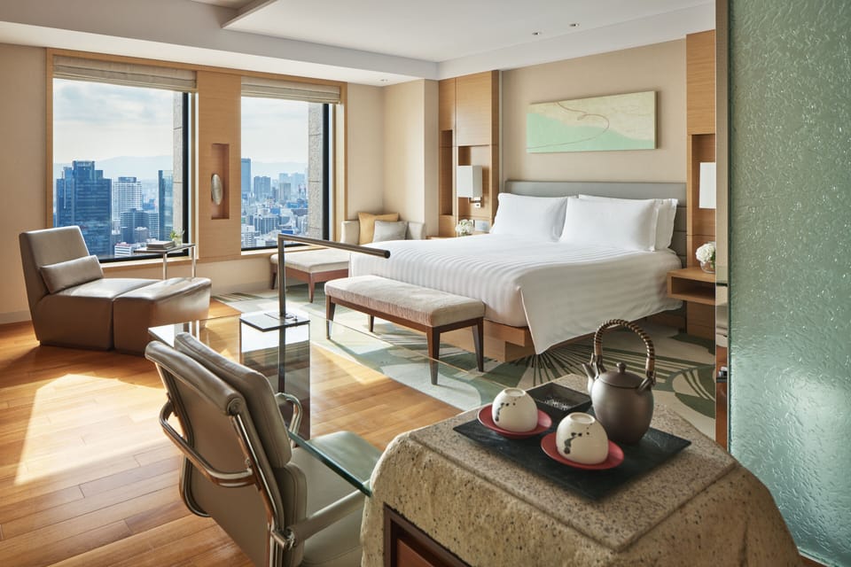 Premium bedding, down comforters, pillowtop beds, minibar