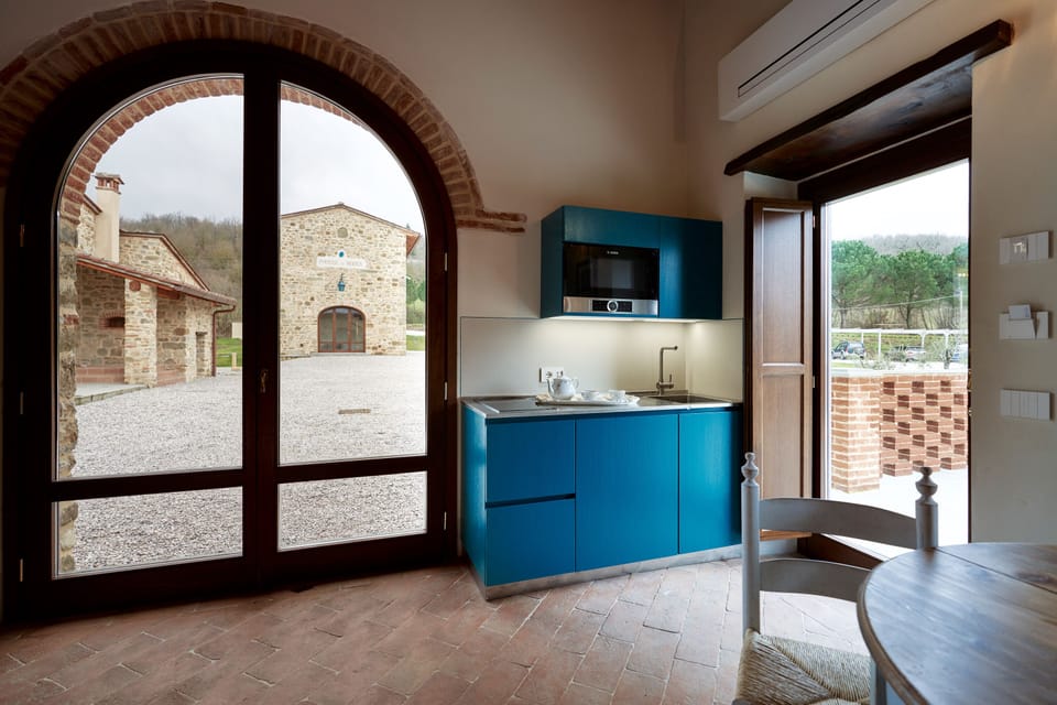 Belvedere Studio with private Terrace | Private kitchen | Electric kettle